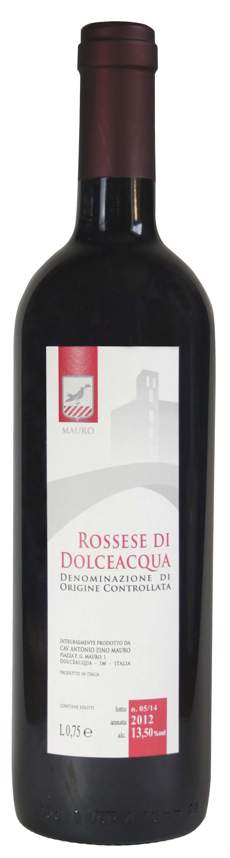 bottiglia di rossese DOC